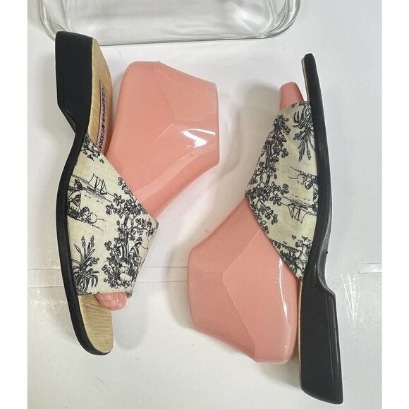 Claire Murray Womens Toile Black Cream Sandals Size 9 US Slip On - Picture 13 of 15
